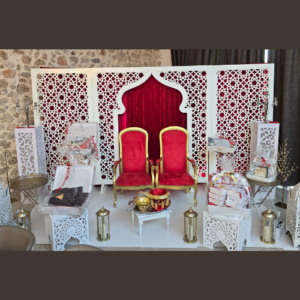 Décor henné arabesque pour mariage et évènement